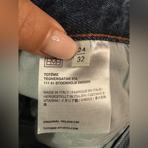 NWOT TOTEME Signature Twisted Seam Denim - Washed Blue - Sz 24 - Current Style - Picture 10 of 14